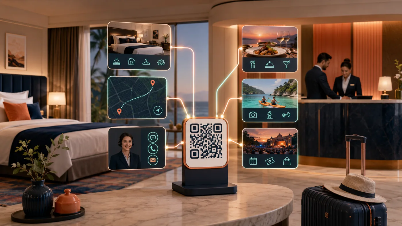 Otellerde QR ile Misafir Yönlendirme Akışı