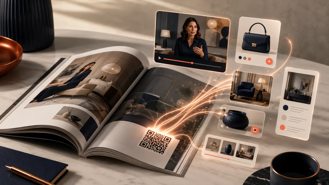 Dergilerde QR ile Ek İçerik Katmanı