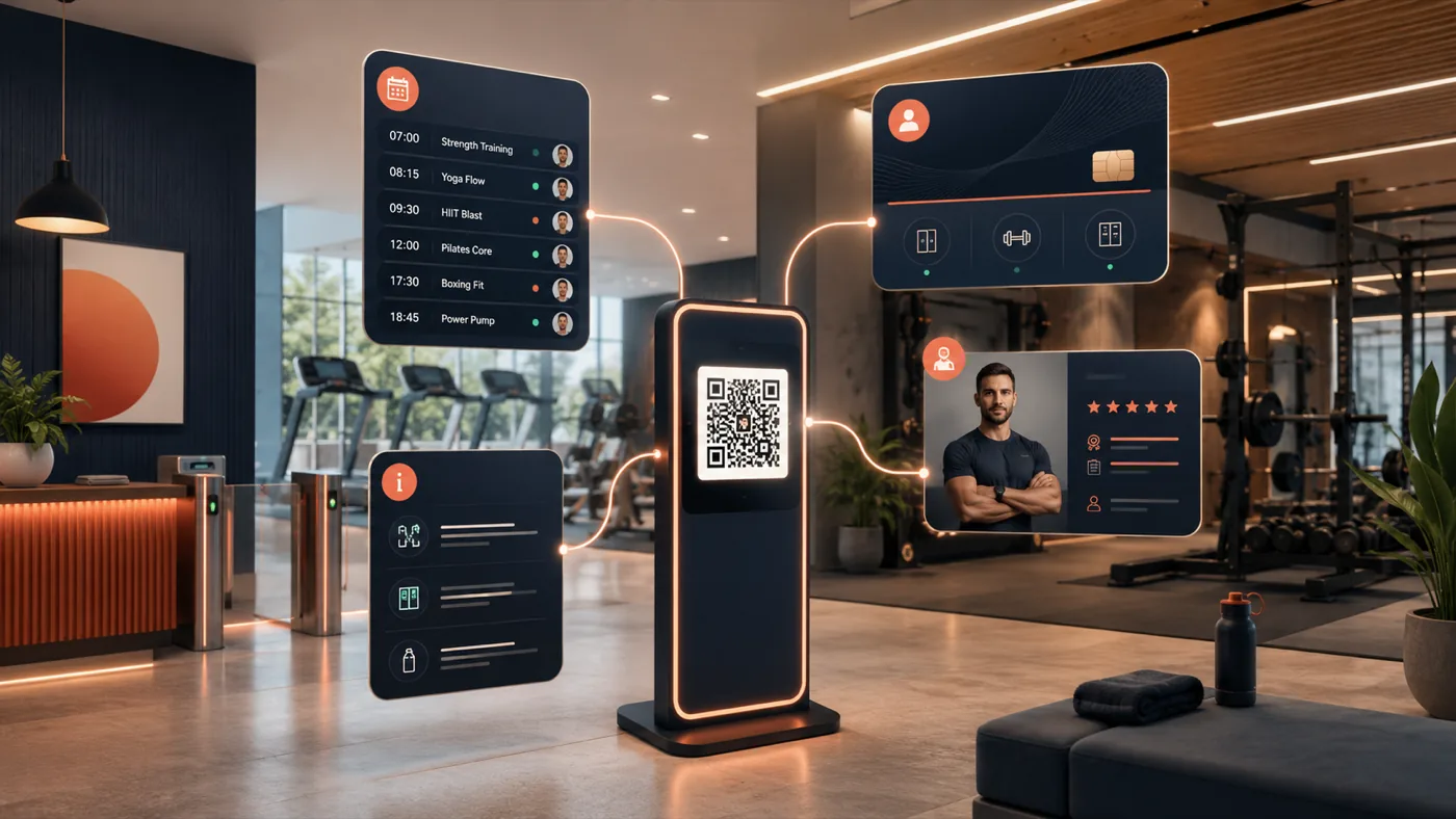 Spor Salonunda Üyelik ve Ders QR Akışı